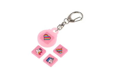 Produktbild von PIXIE CREW Schlüsselanhänger. Rosa. Glitterox 4 multipixels