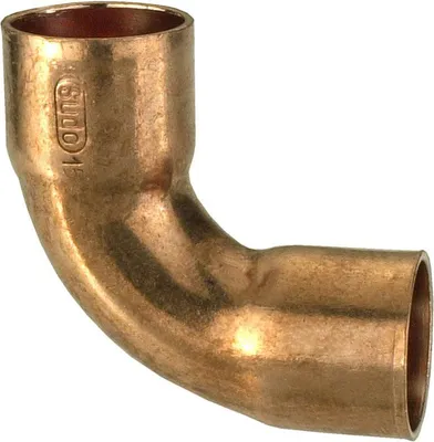 Produktbild von Cornat Kupfer Lötfitting 90° Rohrverbinder Innen/Innen Ø 18 mm, 10 Stück
