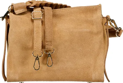 Produktbild von Hausfelder Manufaktur Umhängetasche Velours Beige onesize