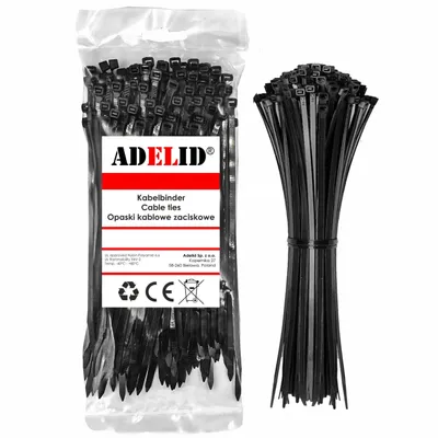 Produktbild von Kabelbinder Industriequalität Set 100 Stück UV-Beständig schwarz 2,5 mm x 100 mm