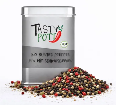 Produktbild von Tasty Pott  Bunte Pfeffermischung - 60g Dose