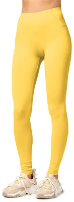 Produktbild von Merry Style Damen Lange Leggings aus Viskose MS10-143 (Gelb, L)