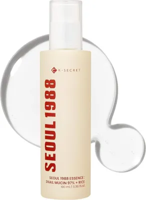 Zdjęcie produktu dla K-SECRET Seoul 1988 Essence Snail Mucin 97% + Rice 100 ml