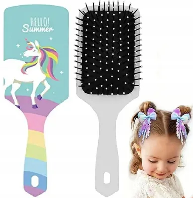 Produktbild von Kinderhaarbürste Einhorn Mädchen sanft entwirrend