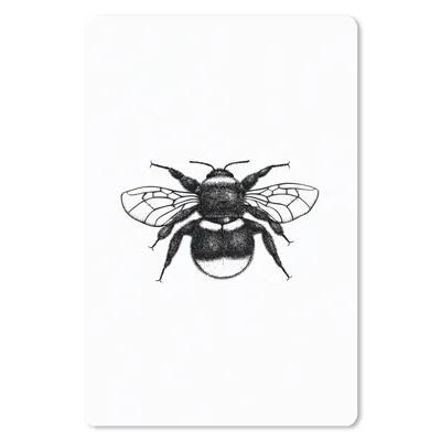 Produktbild von MuchoWow® Mauspad Mousepad Hummel - Botanisch - Retro - Insekten 18x27 cm - Mousepads - Maus Mat - Pad - Mausunterlage