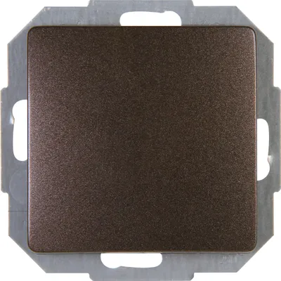 Produktbild von Kopp 650626087, Drucktasten-Schalter, Kunststoff, Thermoplast, Glanz, Braun, IP20, IK00