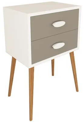 Immagine prodotto di Mobile notturno | Tavolino con cassetti | Comodino | Dimensioni ca. H. 70 x W. 45 x D. 30 cm - Singol XXL
