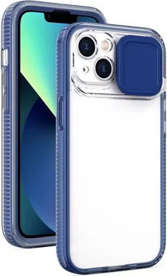 Produktbild von König Design Hülle kompatibel mit Apple iPhone 14 Kunststoff Soft Handyhülle - Handy Case Blau