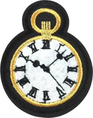 Produktbild von Uhr-Emblem-Aufnäher zum Aufbügeln