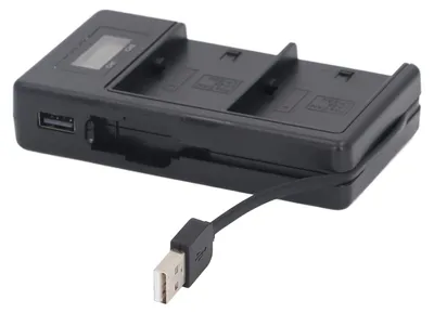 Obrázek produktu pro Profesionální a efektivní nabíječka baterií pro fotoaparáty se dvěma sloty, USB s LED indikátorem pro LP E6 a E6NH