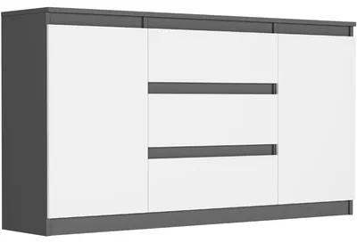 Produktbild von Kommode - Anthrazit Mix - 140 x 40 x 76 cm - Modern R-140-S3