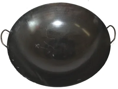 Produktbild von Wok Pfanne 65 cm mit 2 Henkel Durchmesser runder Boden (Gas) Gastronomie