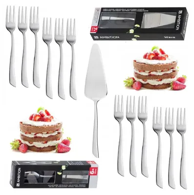Produktbild von Ambition Wave Kuchenbesteck Set Tortenheber 13-teilig Edelstahl