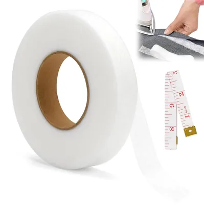 Produktbild von Strichband für Kleidung, 64 m x 2 cm, wasbeständig, inklusive Maßband, zum Kürzen von Textilien