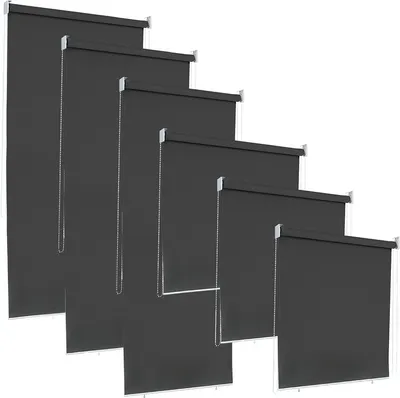 Immagine prodotto di SWANEW tenda verticale 140 x 140 cm tenda da sole per balcone, tenda verticale resistente ai raggi UV, protezione dal vento e schermo per la privacy, in metallo e poliestere, antracite