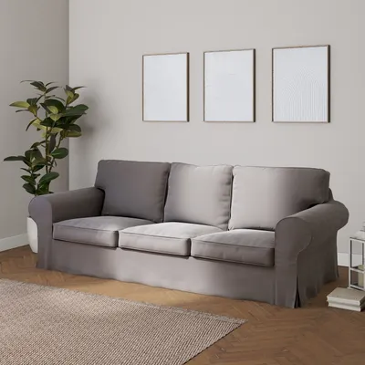 Produktbild von Dekoria Bezug für Ektorp 3-Sitzer Schlafsofa, ALTES Modell, taupengrau, Sofahusse Ektorp 3-Sitzer Schlafsofa