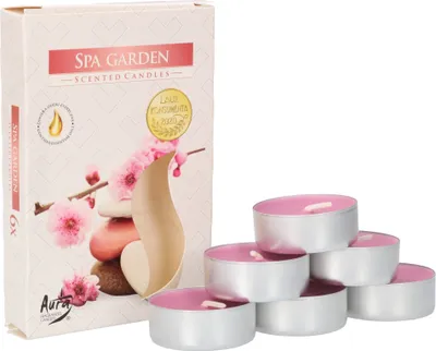 Produktbild von KOTARBAU® 6er Pack Duftkerzen Teelichter Spa Garden Duftteelichter Brenndauer 4 Stunden
