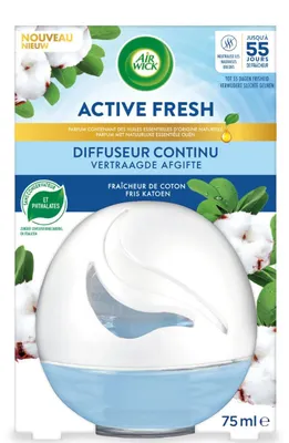 Obrázek produktu pro Osvěžovač vzduchu Air Wick Deco sphere – 75 ml – svěží bavlna