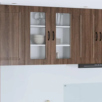 Produktbild von vidaXL Geschirrspülerfront Kalmar Braun Eichen-Optik 80 x 31 x 80 cm