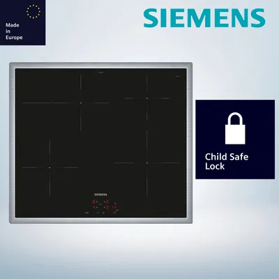 Zdjęcie produktu dla Siemens EI645CFB6E Płyta indukcyjna płaska, szeroka rama, do zabudowy, montaż natynkowy