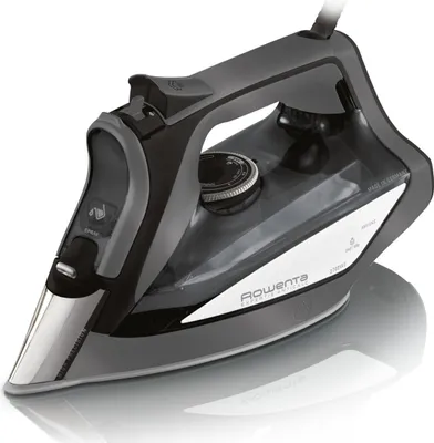 Produktbild von Rowenta DW7025 Dampfbügeleisen Mikrodampf 400 HD Laser-Grundplatte 2700 W Schwarz, Grau