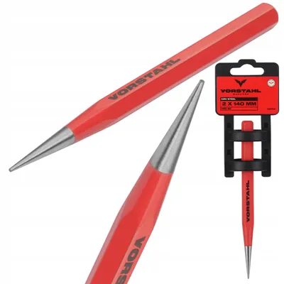 Image de Vorstahl Poinçon Acier CrV Outil de Frappe 140mm