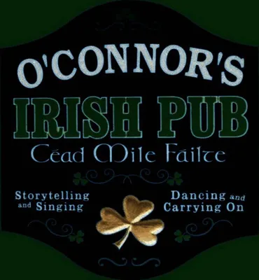 Produktbild von vianmo Holzschild 40x30 cm O´Connor`s Irish Pub dancing