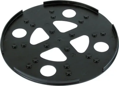 Productafbeelding van DEHN kunststof onderlegplaat. Onderlegplaat, kunststof, diameter 280 mm, lichtgewicht.