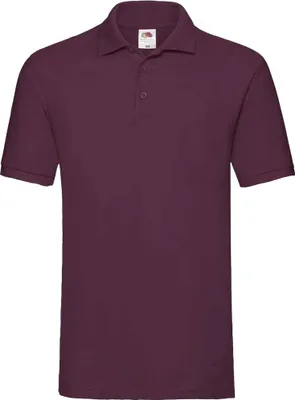 Produktbild von Fruit of the Loom Herren Premium Baumwolle Pique Polo Shirt PC3887 (3XL) (Burgunderrot)