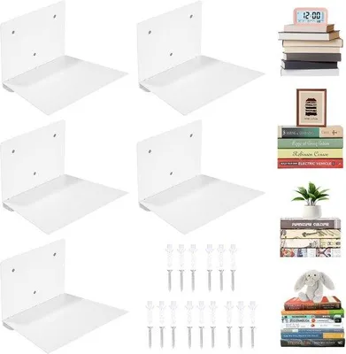 Produktbild von Weiße metallene Wandregale Set von 5
