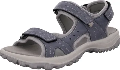 Produktbild von Rohde Damen Sandalen Leder Sandaletten Trekking Biella 5380, Größe:37 EU, Farbe:Blau