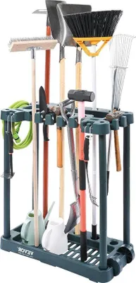 Produktbild von Famanu Gartenwerkzeug-Organizer mit 10 Fächern - für Garage und Werkstatt