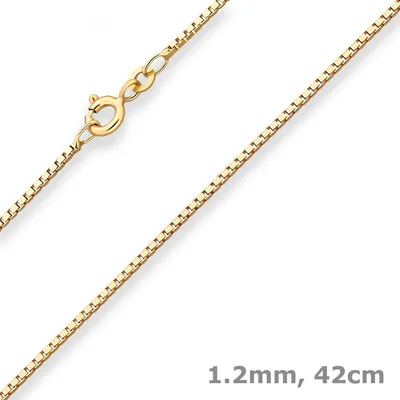 1-2mm-Veneziakette-aus-333-Gelbgold-42cm