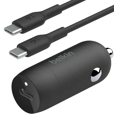 Produktbild von Belkin BOOST CHARGE 30W USB-C-Kfz-Ladegerät mit Kabel, b