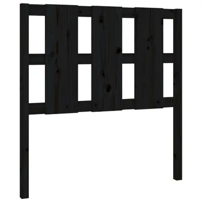 Produktbild von Kopfteil Schwarz 95,5x4x100 cm Massivholz Kiefer