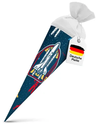 Produktbild von itenga Geschwister Schultüte rund 35cm Weltraum