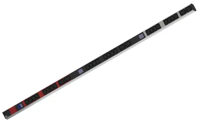 Image de Bachmann BlueNet BN0500 - Unité de distribution d'alimentation - CA 400 V - Prises de sortie : 30 (6 x IEC 60320 C19, 24 x IEC 60320 C13) - 3 m (800.2400)