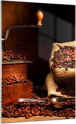 Produktbild von Bilder auf glas - Einteilig - Frühstück Schokolade Kaffee Bohnen - 70x100cm - Glasbilder - Wandbilder - Bilder - Wanddekoration aus Glas - Glas Bilder - Wandbild auf Glas - GPA70x100-2163