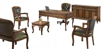 Productafbeelding van Chesterfield Sessel Sofa Couchtisch Arbeitszimmer Schreibtisch Leder Sessel