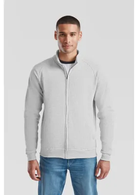 Produktbild von Fruit Of The Loom Klassische Sweatjacke Gris Claro Jaspeado