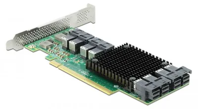 Produktbild von Delock PCI Express x16 Karte zu 8 x intern SFF-8643 NVMe - Low Profile Formfaktor