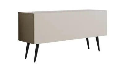 Zdjęcie produktu dla Szafka pod telewizor: kaszmir, czarne nogi, 100 x 52 x 32 cm