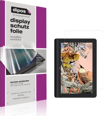 Produktbild von 2x Schutzfolie für XP-Pen Artist Pro 16 Gen 2 klar Displayschutzfolie Folie Display Schutz dipos