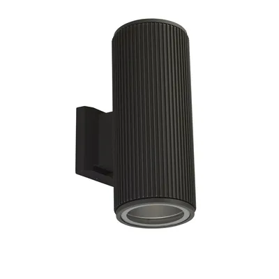 Immagine prodotto di Applique Moderna Amburgo Alluminio Nero Vetro 1 Luce E27