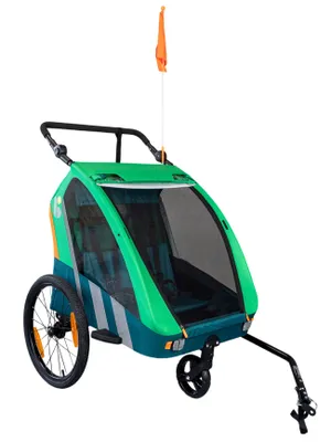 Immagine prodotto di Passeggino Bellelli Trailblazer per 2 bambini verde