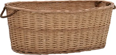 Image de Panier à bois de chauffage poignées de transport 88x57x34 cm
