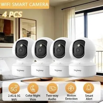Zdjęcie produktu dla Kamera monitoringu, rozdzielczość 3 MP, automatyczne śledzenie, 4 sztuki