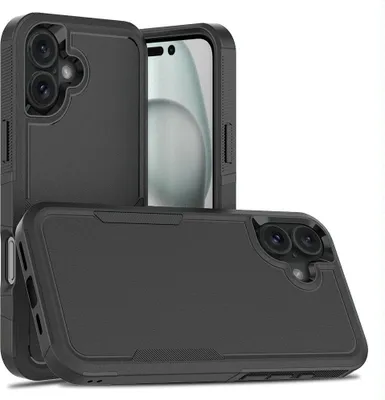 Produktbild von Mobigear Heavy Armor iPhone 16 Plus Hülle Hardcase Backcover Stoßfest - Schwarz