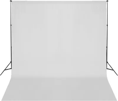 Produktbild von vidaXL Fotopozadí bez stojanu bavlna bílá 300x300 cm