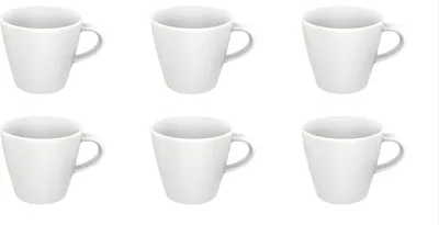 Produktbild von Villeroy & Boch Manufacture Rock blanc 6er Set Espressoobertasse weiß D. 6.5cm